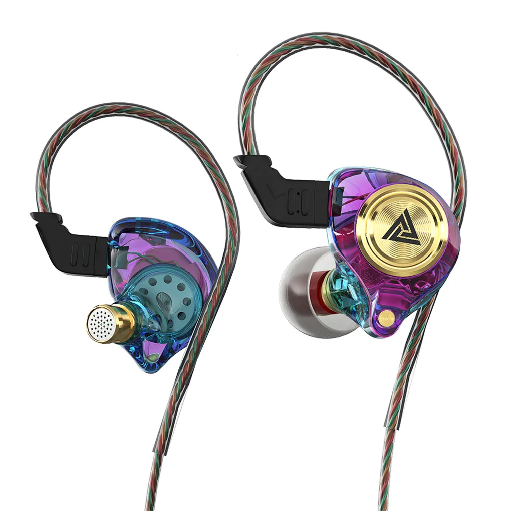 QKZ AK3 FiLe Wired Earbuds 3 5mm Earphone Headset with Earcaps Colorful