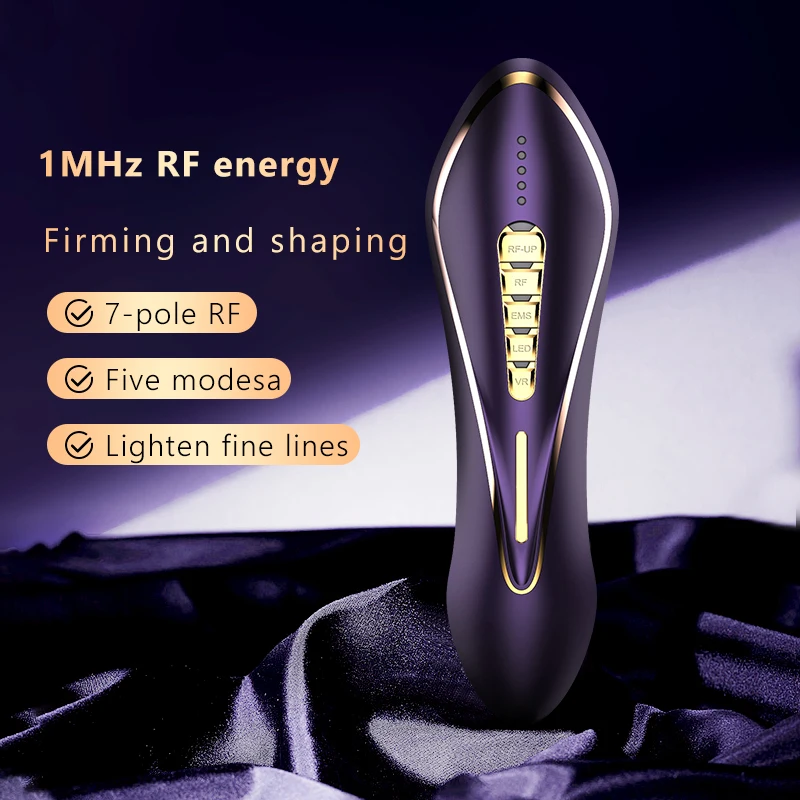 Seven-level radio frequency beauty instrument lifts and tightens face-lifting artifact to remove wrinkles and rejuvenate V-face