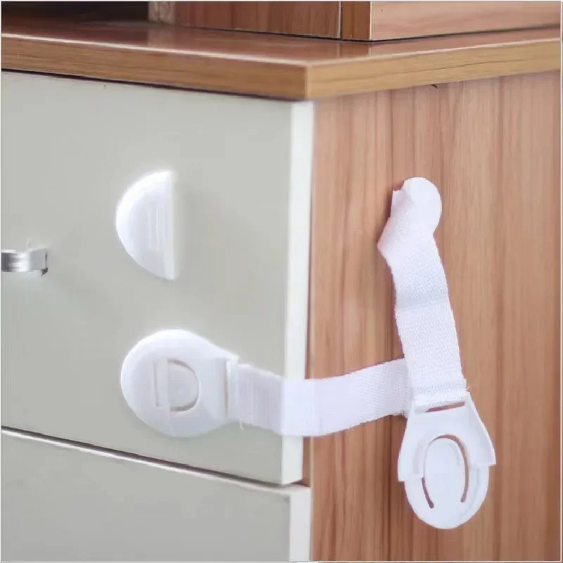 Children Safety Cabinet Lock Baby Security Protection Drawer Door Cabinet Locks Plastic Protection Kids Safety Door Lock Straps