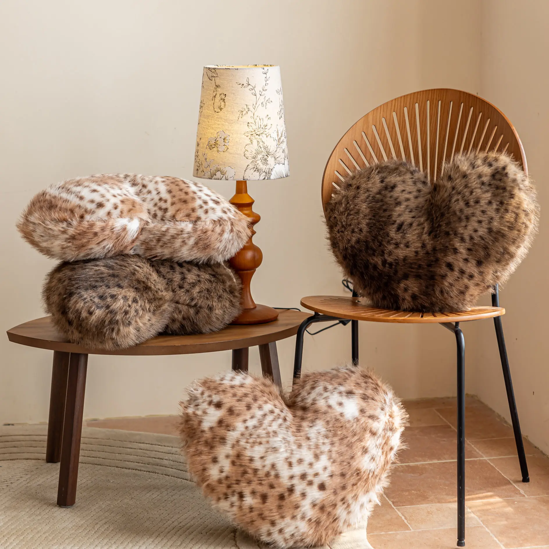 40x50cm Leopard Pillow Love Heart Soft Stuffed Plush Warm Sofa Cushion Romantic Valentine's Day Gifts Home Decor Beds Room Decor - view 4