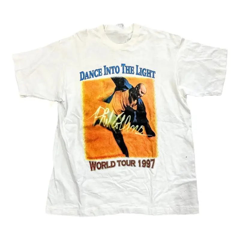 1997 Phil collins dance into the light world tour T Shirt S 5XL IL704