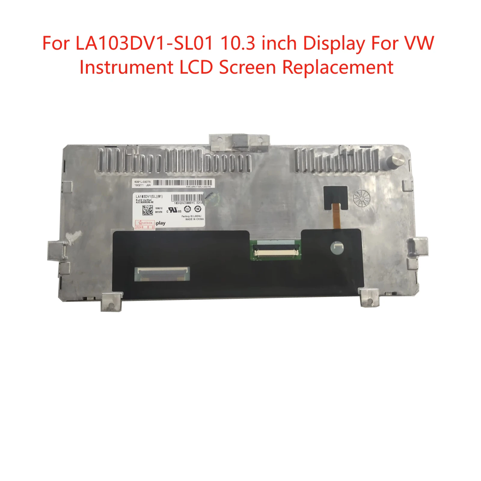 New LA103DV1-SL01 10.3 inch Display For VW Instrument LCD Screen Replacement
