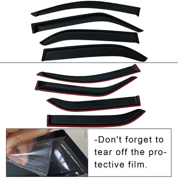 Okenní clona pro Toyota Fortuner 2005 2006 2007 2008 2009 2010 2011 2012 2013 2014 2015 Ochranná clona dveří proti povětrnostním vlivům, větru, slunci a dešti 10 nejlepší prodej Sluneční clona Toyota Fortuner - №9