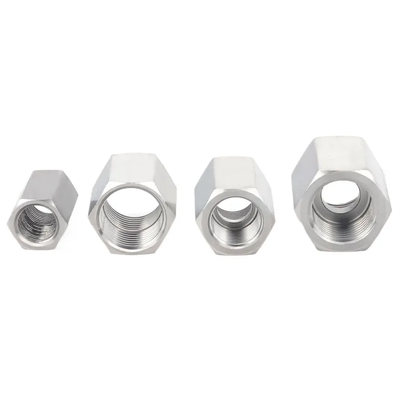 1/8" 1/4" 3/8" 1/2" BSP NPT Female To Female Hex Coupler Coupling 304 Stainless Steel Pipe Fitting Adatper High Pressure Connect - view 5