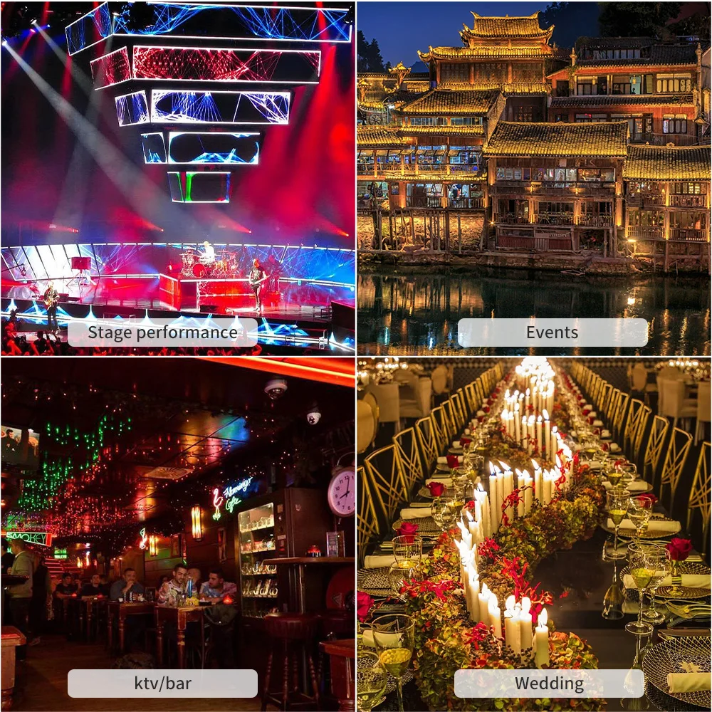 Butoy 120W Simulation Flame Lamp Flame Effect LED Fake Flame Machine Artificial Fake Flame Fire Lighting 1.5m 1.8m for Party