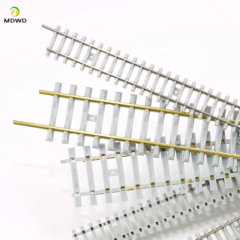 

5 PCS HO & N Scale Model Train Tracks Flexible Railway Tracks for Electric Trains, Miniature Landscape, Diorama, Railroad Scener