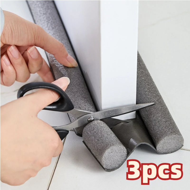 Speciale deurbodemafdichtstrip onder deur Tochtstopper Windgeluid Akoestisch schuim Blocker Insecten Deurstopperhouder