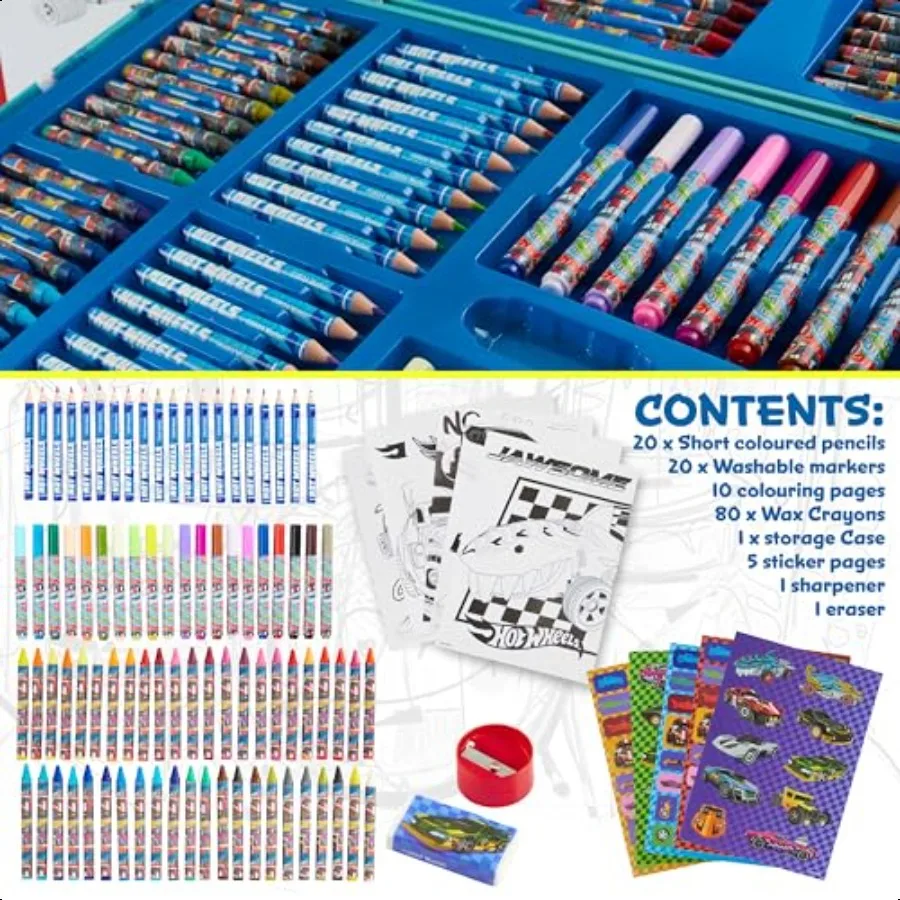 أقلام رصاص ملونة فنية 130 قطعة مجموعة رسم المدرسية يطير اللوحة الفتيات رسم أقلام الفن عدة حقيبة سفر مع الطباشير الفن