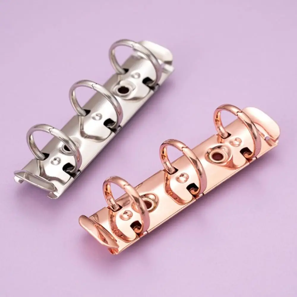 Detachable Metal Spiral Rings Binder Clip DIY High Quality A8 Paper Binder Clips Diary Album Loose Leaf Ring File Folder