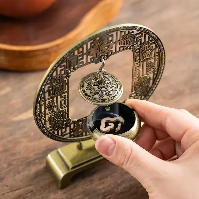 Small Xiangyun Non Stick Powder Pan Goose Pear Tent Fragrance Hainan Agarwood Sandalwood 42pc Pan Fragrance Alloy Incense Burner