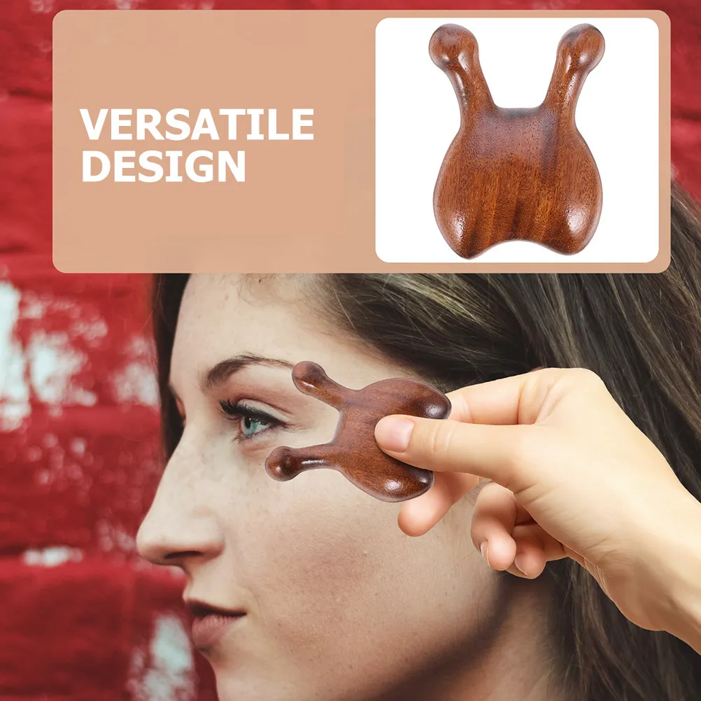 2Pcs Nose Massage Tool Wooden Facial Massager for Acupressure Scraping Face Eye Scalp Relaxation Ergonomic Design Portable
