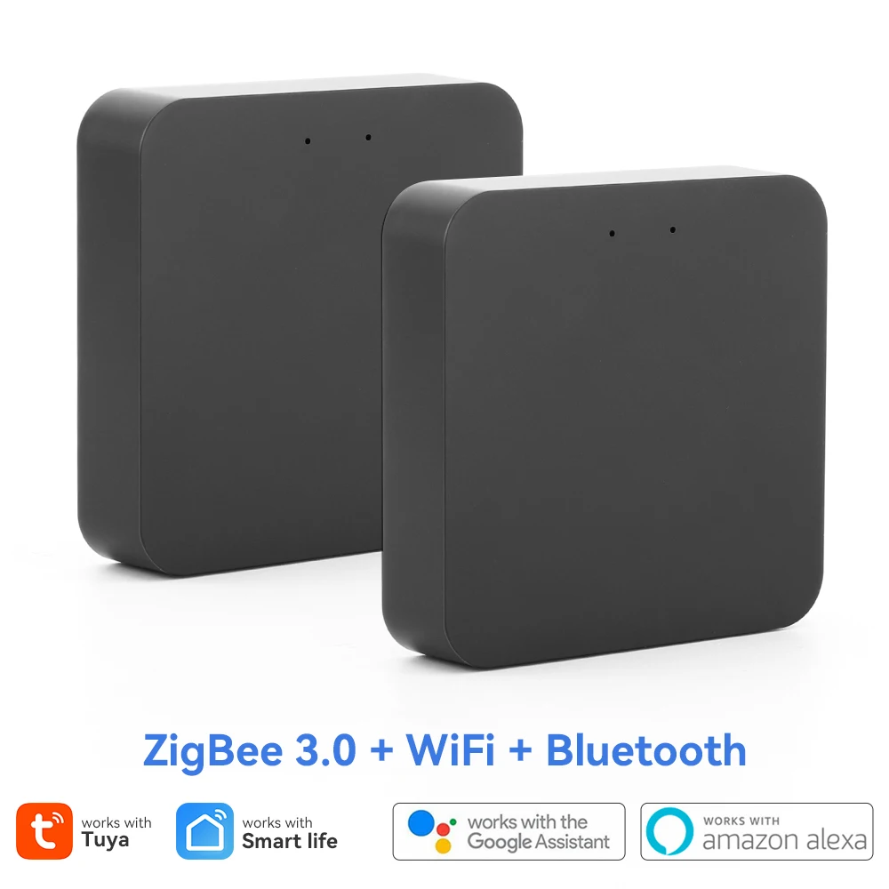 Tuya Smart Home Zigbee 3.0 Gateway Multi-mode Gateway Hub Bluetooth Mesh WiFi Wireless Bridge Works with Alexa Google Smart Life