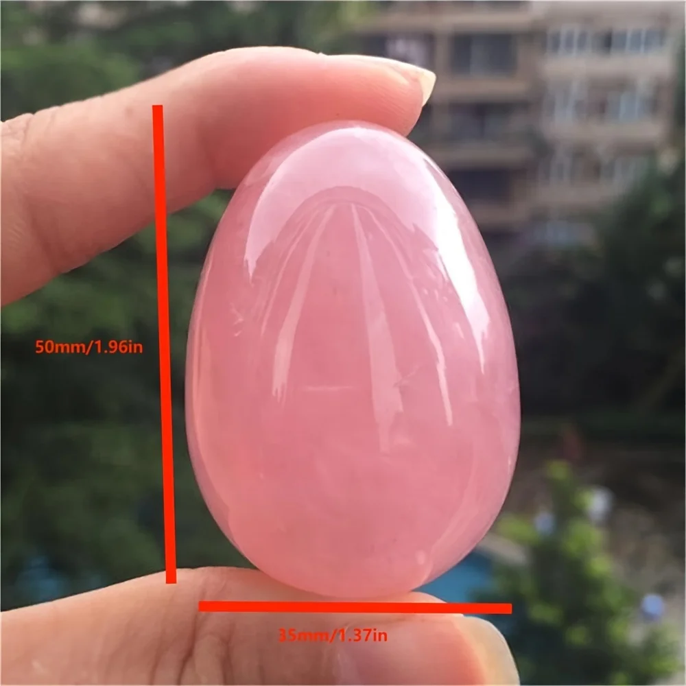 Natural Rose Quartz Egg Jewelry, Crystal Decoration Gifts For Parents, Holiday Party Table ,Meditation Home Decoration