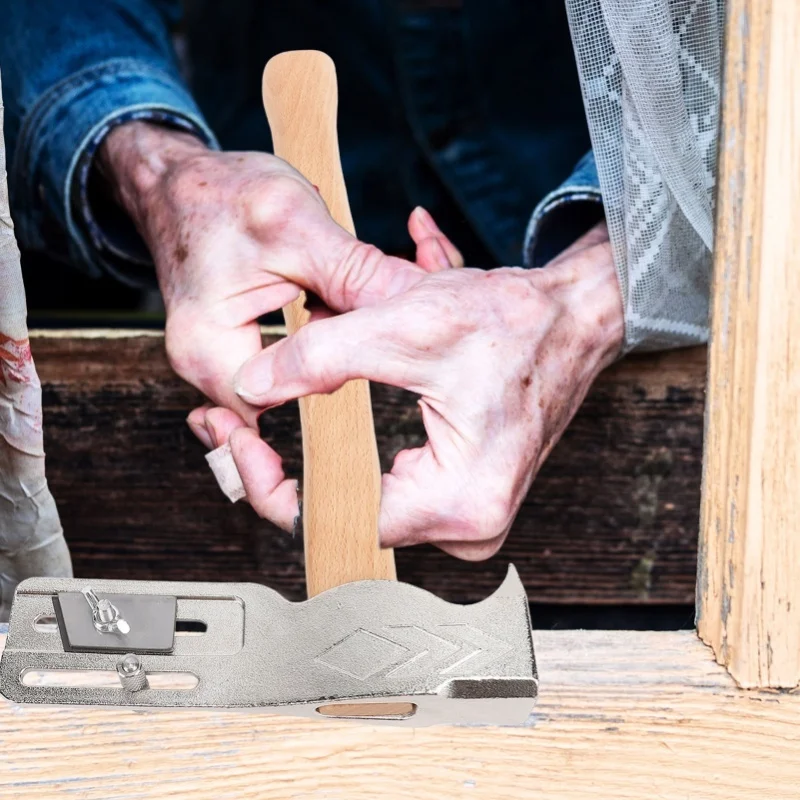 MWT 005 MH 17oz مطرقة تسقيف مغناطيسية من الفولاذ الكربوني مع مقبض خشبي لإصلاح السقف #2