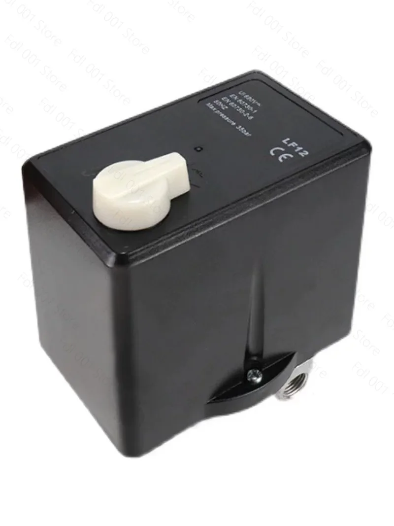 

Pressure Switch 380V 90-120 psi Manual On-off Knob Air Compressor Controller with Thermal Protection Relay LF12