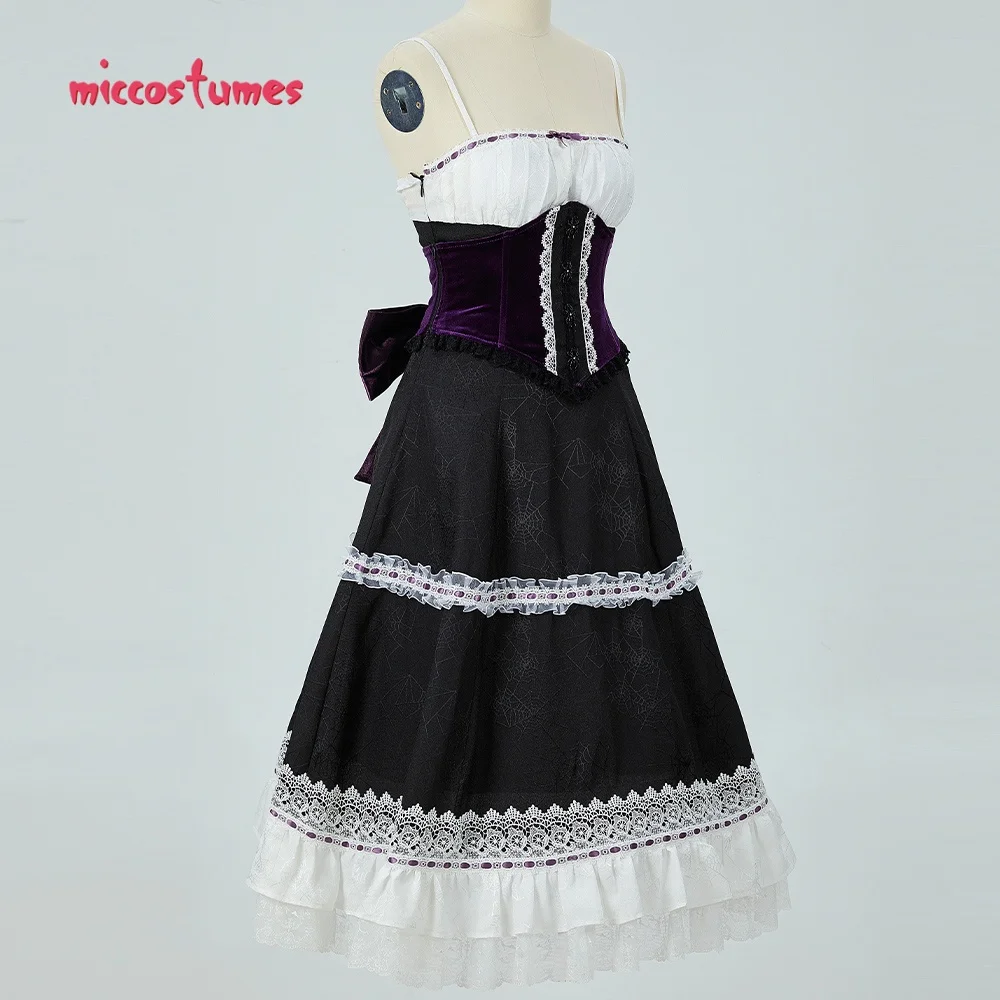 Miccostumes Women\'s Misa Cosplay Costume Lolita Dress with Coat and Corset Halloween Cosplay Costumes