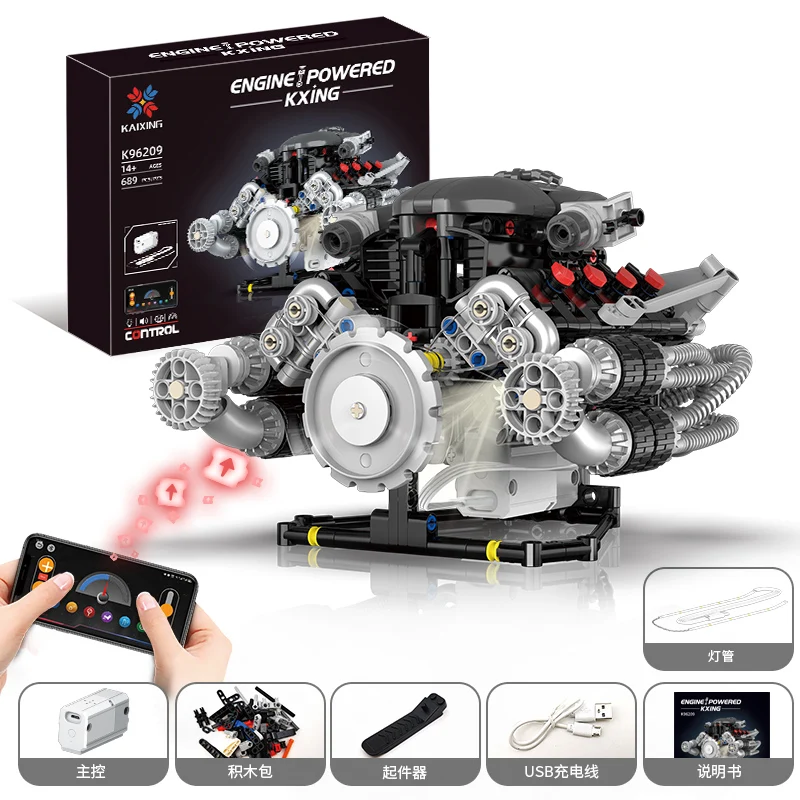 

Суперкар V8 Модель двигателя Электрический автомобиль Самолет Турбовеннат Модель Мальчик Сборка Игрушка Образовательный Эксперимент Учебные пособия