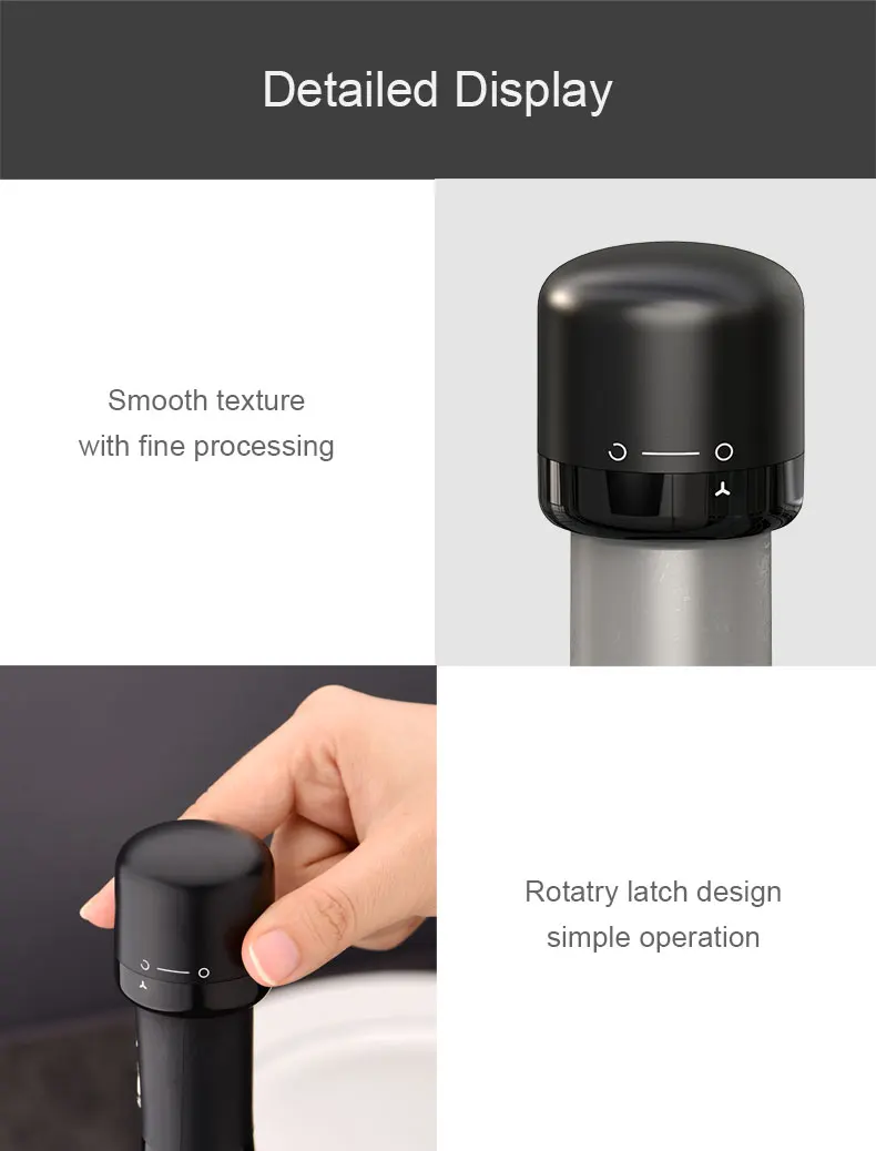 1/2Pcs Vakuum Rotwein Flasche Kappe Stopper Silikon Versiegelt Champagner Flasche Stopper Wiederverwendbare Behalten Frische Wein stecker Bar Werkzeuge – Detail 5
