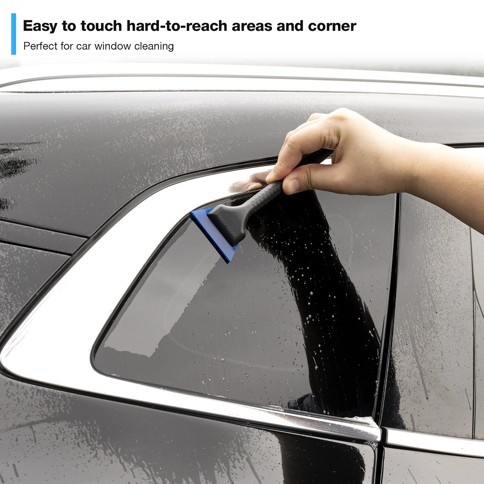 EHDIS Tinting Scraper Kit Soft Rubber Blade Car Window Cleaner Wiper Vinyl Spatula Glass Protection Foil Film Sticker Wrap Tools