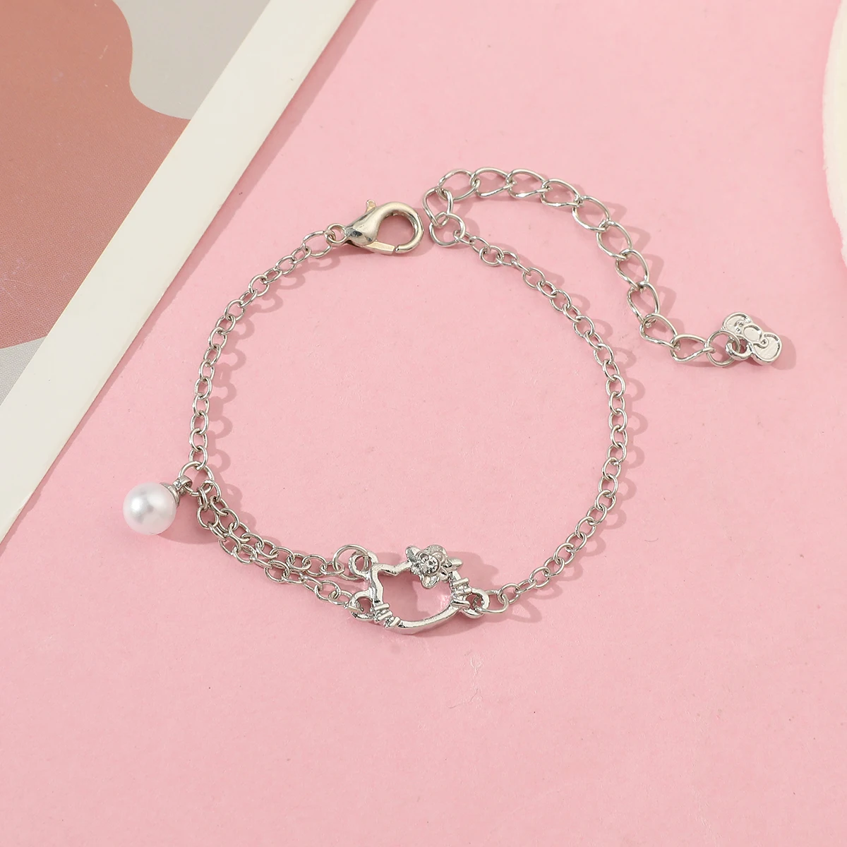 سوار مرحبا كيتي مصنوع يدويًا ، هدية بسيطة ومتعددة الاستخدامات للأصدقاء والصديقات ، عبر سانريو