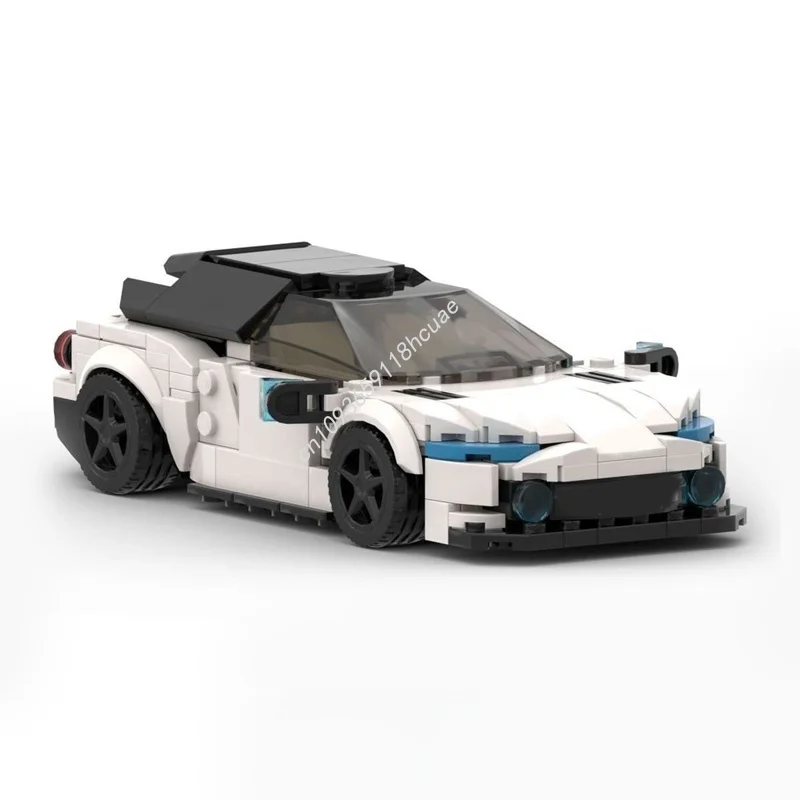 338 قطعة MOC أستون مارتن فانكيش زاجاتو الأبيض نموذج بناء هدية الكريسماس كتل لعبة العمارة تجميع لتقوم بها بنفسك الطوب الإبداعي #2