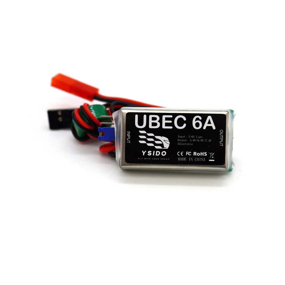 YSido 4A / 6A / 8A UBEC 5V /6V /7.4V Output 2-6S Brushless BEC Voltage Stabilizer for RC FPV Racing Drones