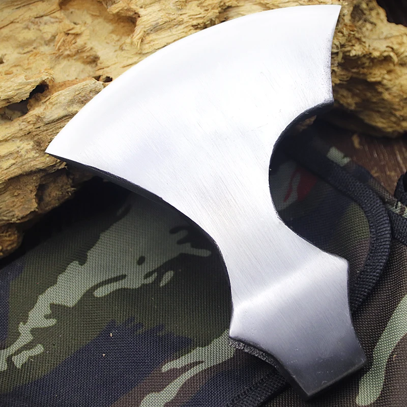 Carbon steel forging chrome board axe Wilderness camping adventure logging axe household wood chopping woodworking axe