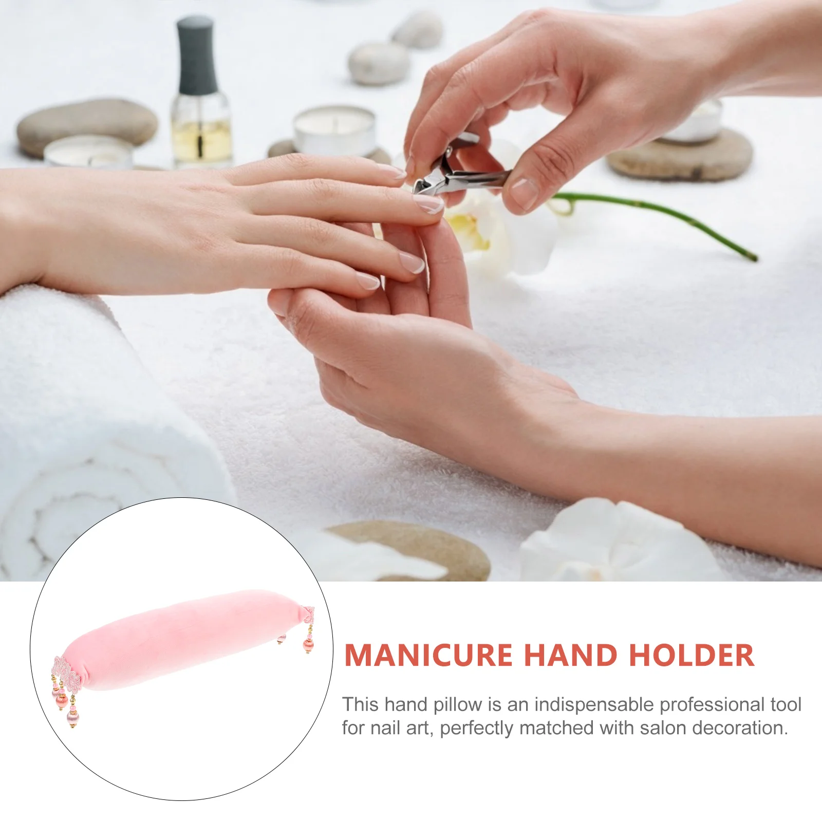 

Simple Art Wrist Cushion Salon Arm Manicure Comfortable Lint Supple Wrist Rest Pad Nail Hand Rest Cushion For Manicure Salon