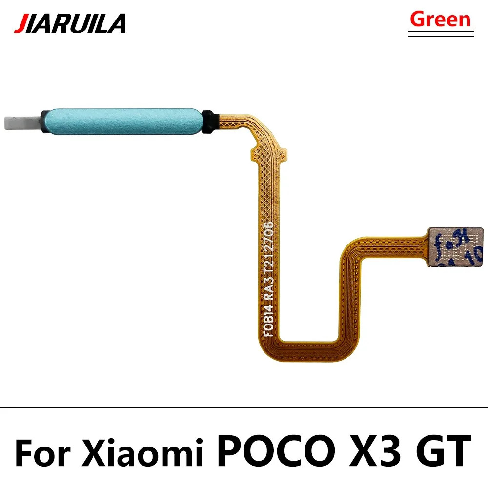 Botón de inicio para Xiaomi Poco X3 NFC / X3 F3 M4 Pro 4G X3 GT, Sensor de identificación táctil con huella dactilar, Cable conector flexible, nuevo, 5 unidades