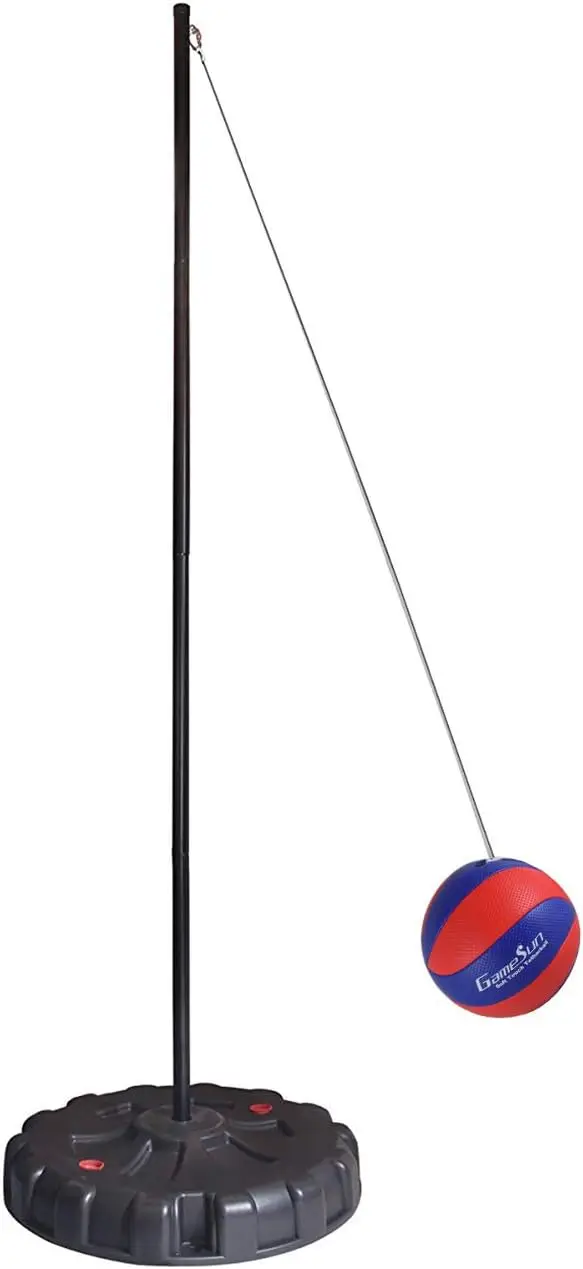 Tetherball and Rope,Full-Size Soft Rubber, Portable Tetherballs with Soft Rope - Great Outdoor Game for Family Fun Play