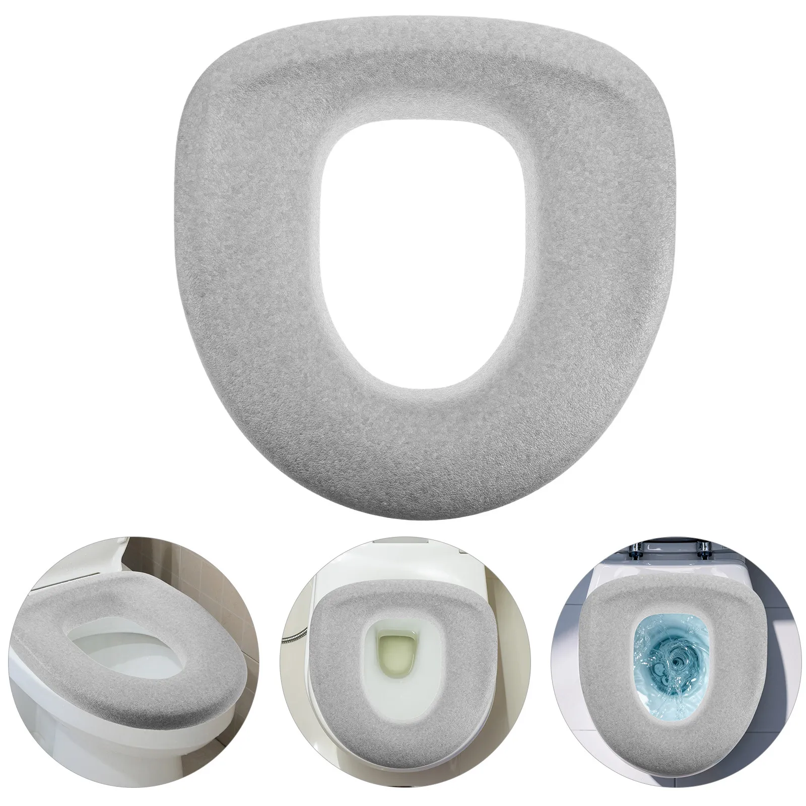 

Waterproof Commode Chair Cushion Epp Washable Toilet Seat Riser Padded for Seniors Bathroom Toilet Pad Portable