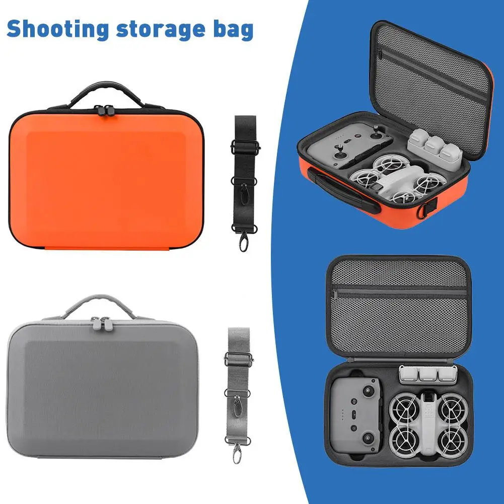 Suitable For DJI Neo PU Drone Combination Storage Bag With Shoulder Strap Waterproof Anti-collision Drone Portable Suitcase K6N4