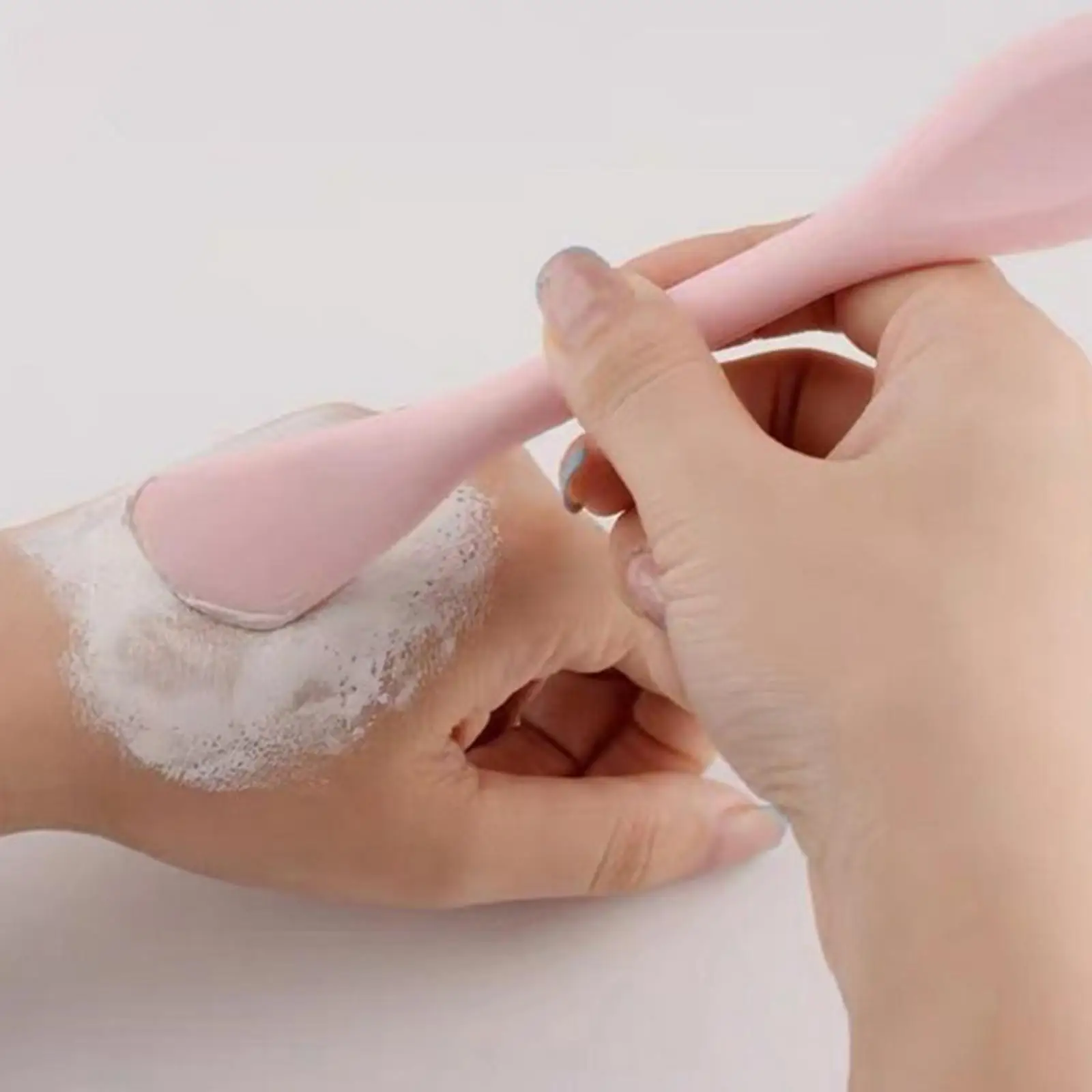 Portable Silicone Double Headed Face Brush Mask Spatula Applicator for Cleansing Exfoliating Massage Skincare Tool Beauty - view 2