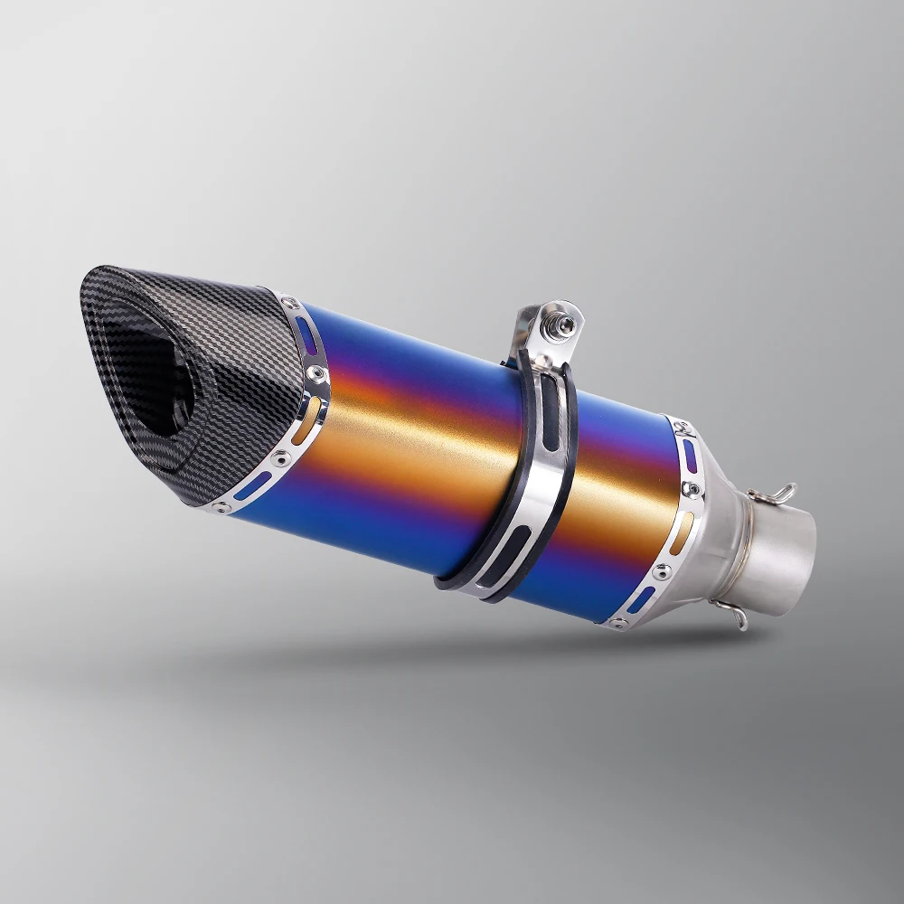 

Motorcycle Exhaust R17 Muffler Slip On 370MM 51MM Universal For ER6N R3 Z400 250SR CBR400R GSR400 400NK C400