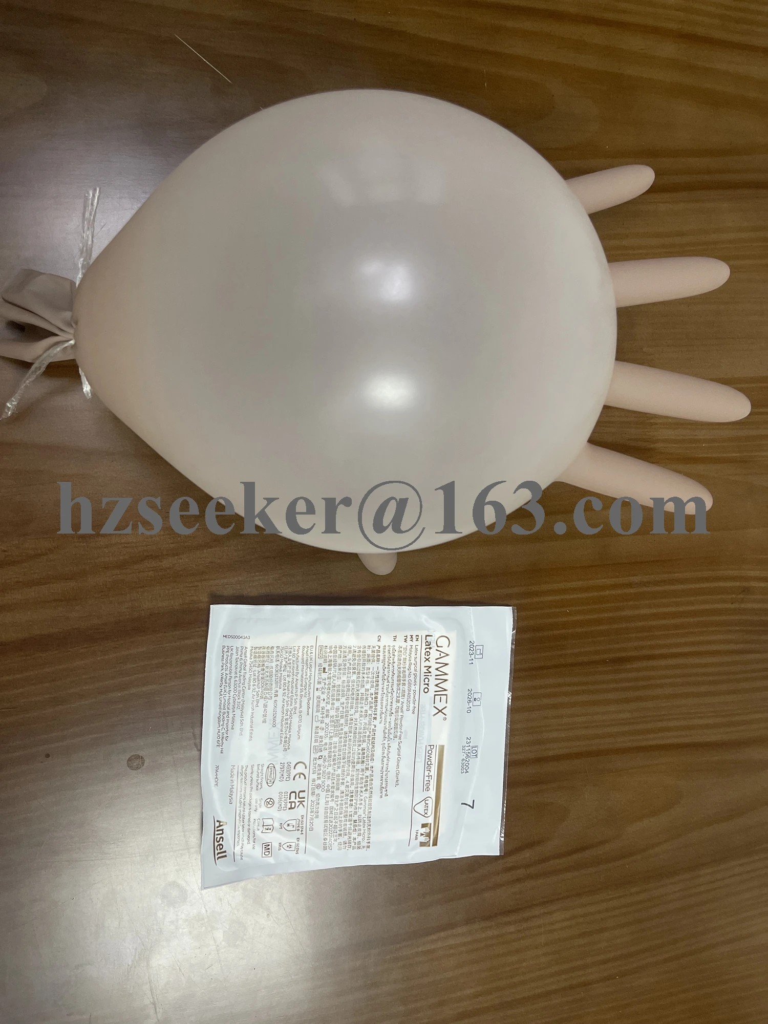Ansell Gammex Latex Micro (1 pair) 12-Inch 3300520X0 Superior tactile sensitivity Dermashield™ donning‑aid coating 30 mm
