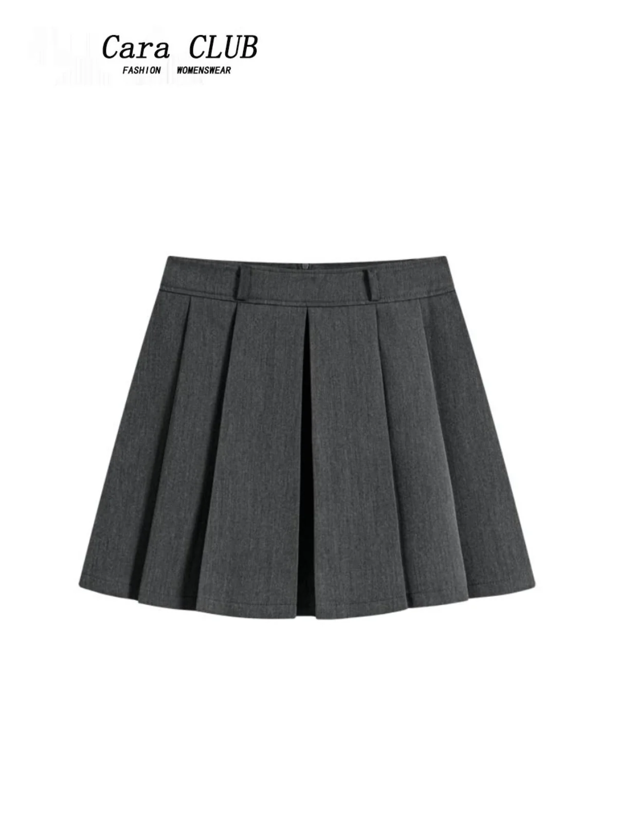 

High Waist A-Line Skirt for plus Size Women Spring Season Korean Sle Casual Wear Polyester Fiber Long Sve V-Ne