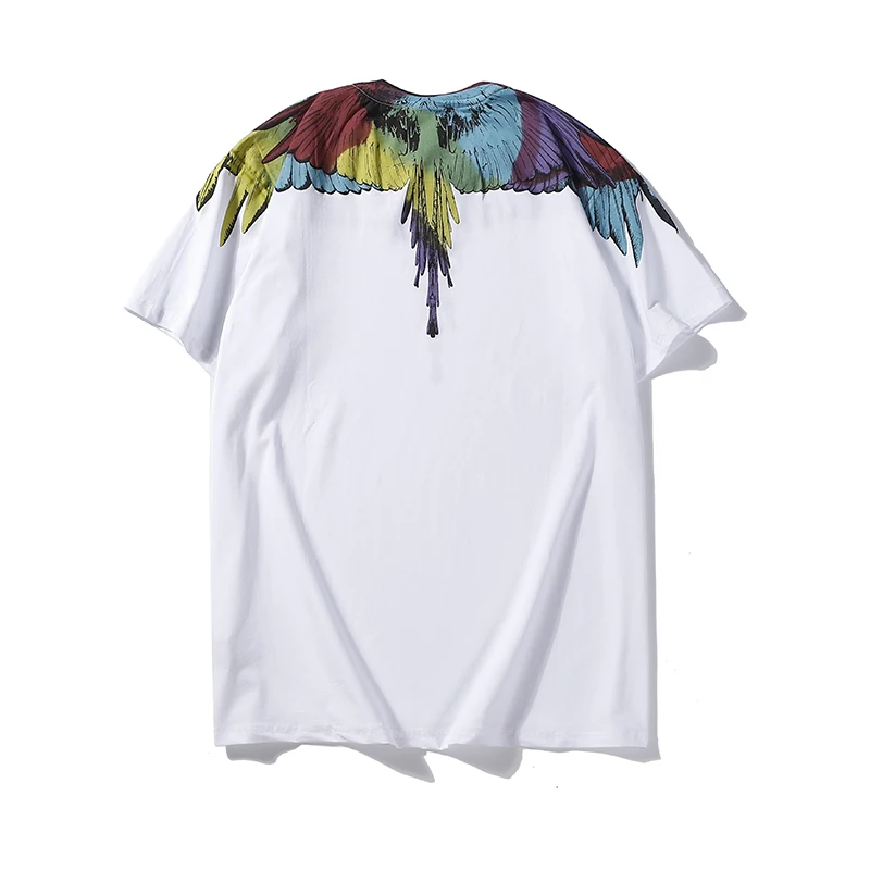 Высочайшее качество, мужская и женская быстросохнущая футболка Marcelo Burlon MB, брендовые футболки с принтом крыльев, спортивные повседневные футболки Y2K Street с коротким рукавом