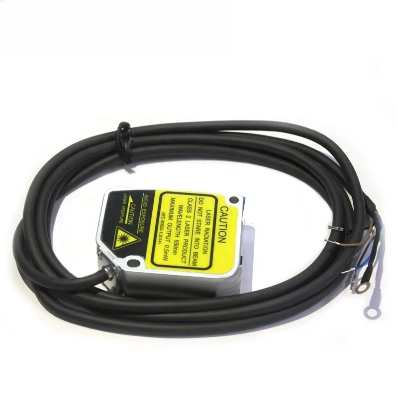 PDA Displacement Sensor with IP67 Protection 80-500mm Sensing Range Push-pull Output + RS485 for Industrial Use DC 12-24V