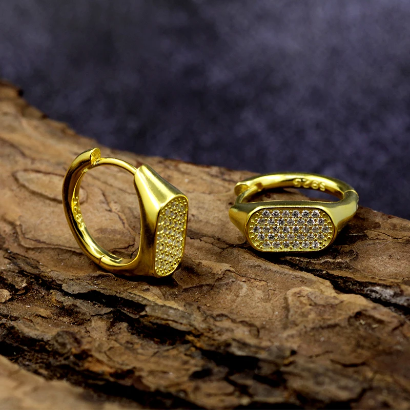 

Женские высококачественные мини-каффы из стерлингового серебра 925 пробы с геометрическим рисунком и квадратными серьгами «Звездное небо» с микропокрытыми сверкающими бриллиантами