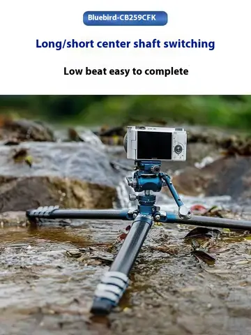 Benro Bluebird  CB259AFK CB259CFK Carbon Fiber Video Tripod Kit with Fluid Head Twist max load 4.5kg