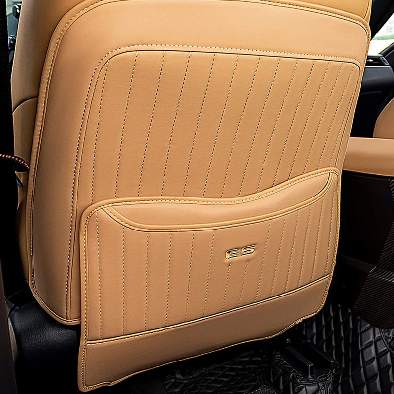 For Lexus ES 200 250 300H 2018-2024 Car Seat Back Protection Pad Child Kick Mat Leather Interior Decoration Styling Accessories