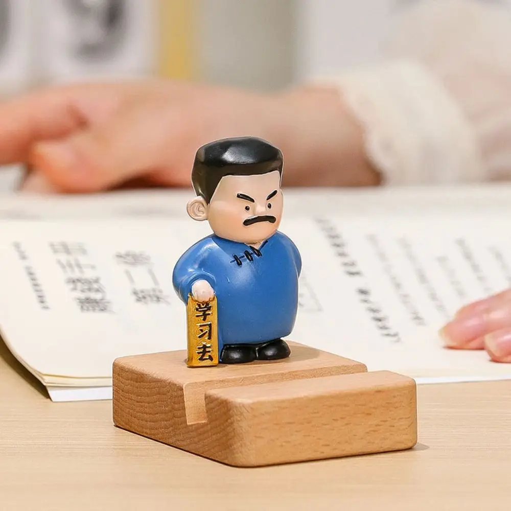 

Resin Funny Doll Phone Stand Aesthetic Anti-slip Chinese Style Mobile Phone Holder Portable DIY Crafts Cartoon Desk Lazy Bracket