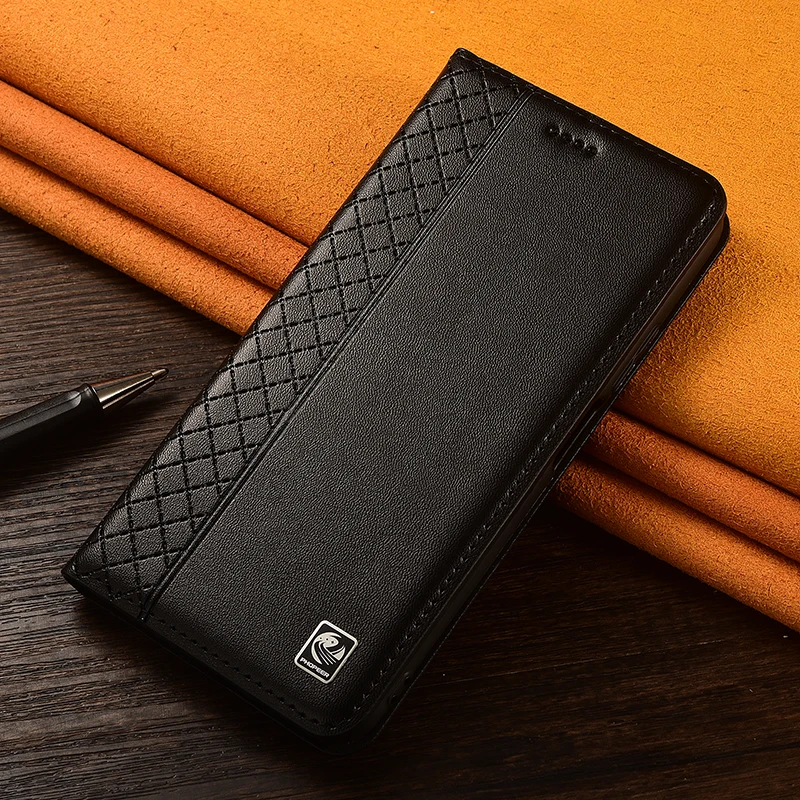 

Genuine Leather Flip Case For Realme GT 2 3 5 6 6T 7 7T Pro Master Explorer Master Cover Card Cases Napa Inner Grid Handmade