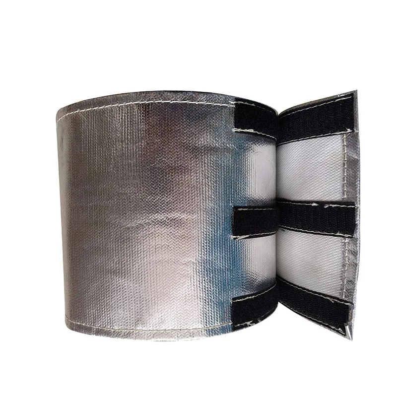 Self-adhesive Thermal Insulation Cover High Temp Resistant Aluminum Fiberglass Starter Heat Shield Protective Sleeve