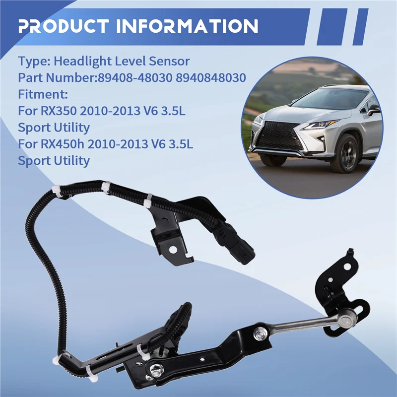 

Well-для Lexus RX350 Rx450h 2010-2013 датчик уровня фар автомобиля 89408-48030 8940848030 V6 3,5 л Sport Utility