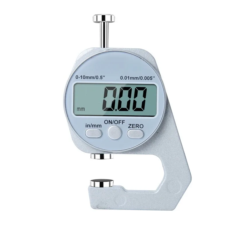 Electronic Digital Thickness Gauge High Precision Flat Head Millimeter Tester For Paper Leather