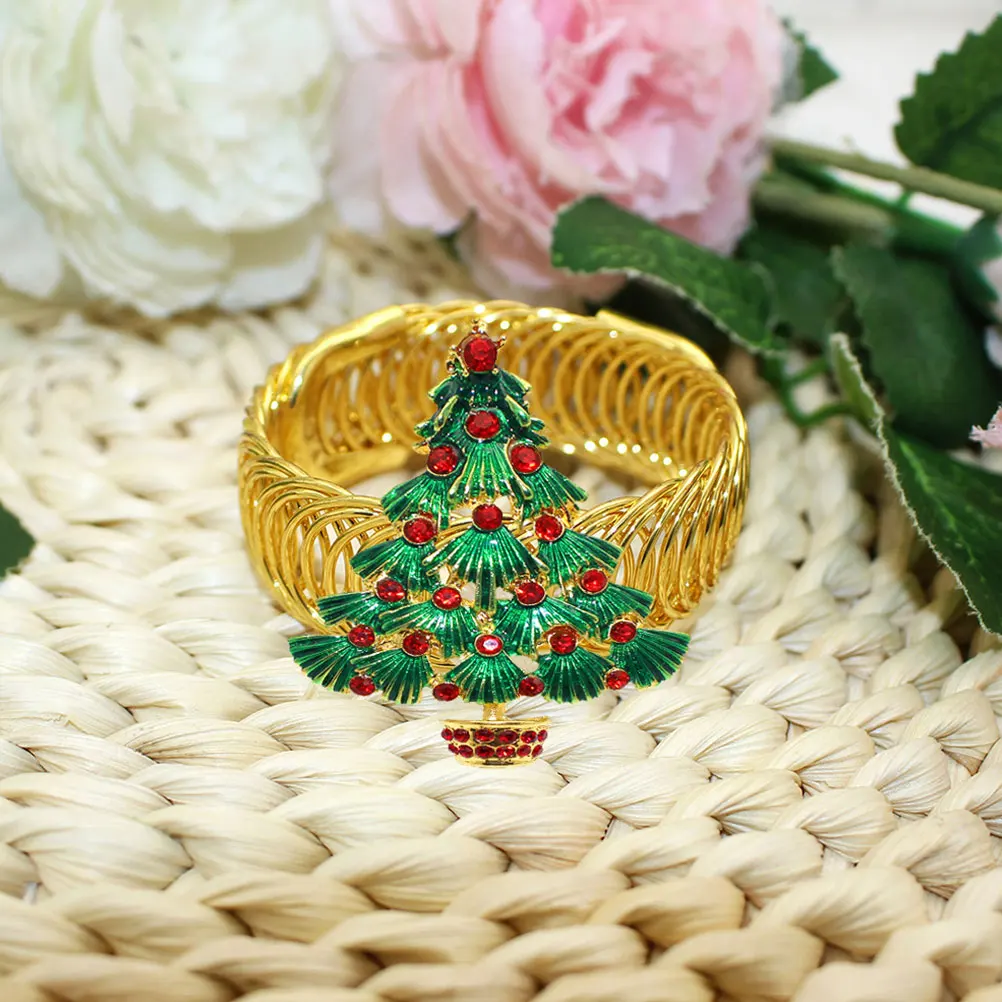 

2Pcs Metal Curtain Buckle Christmas Tree Theme Spring Clip Holdback for Window Drapes Ties Decor Festive Room Decoration