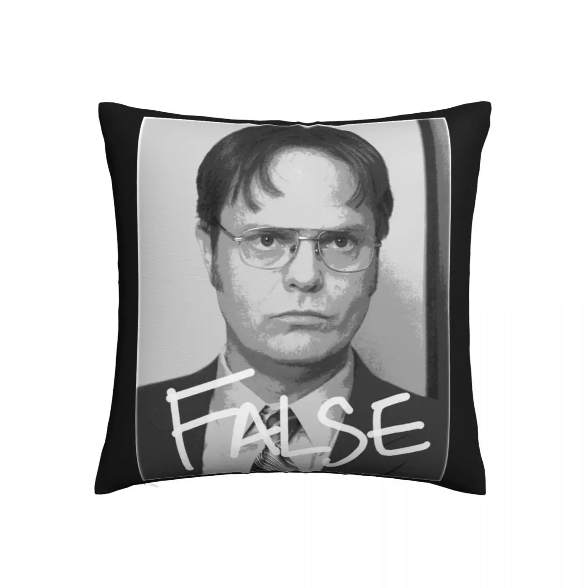 Dwight Schrute False The Office Pillowcase Printed Cushion Cover Decorations Tv Series Pillow Case Cover Home Drop Shipping