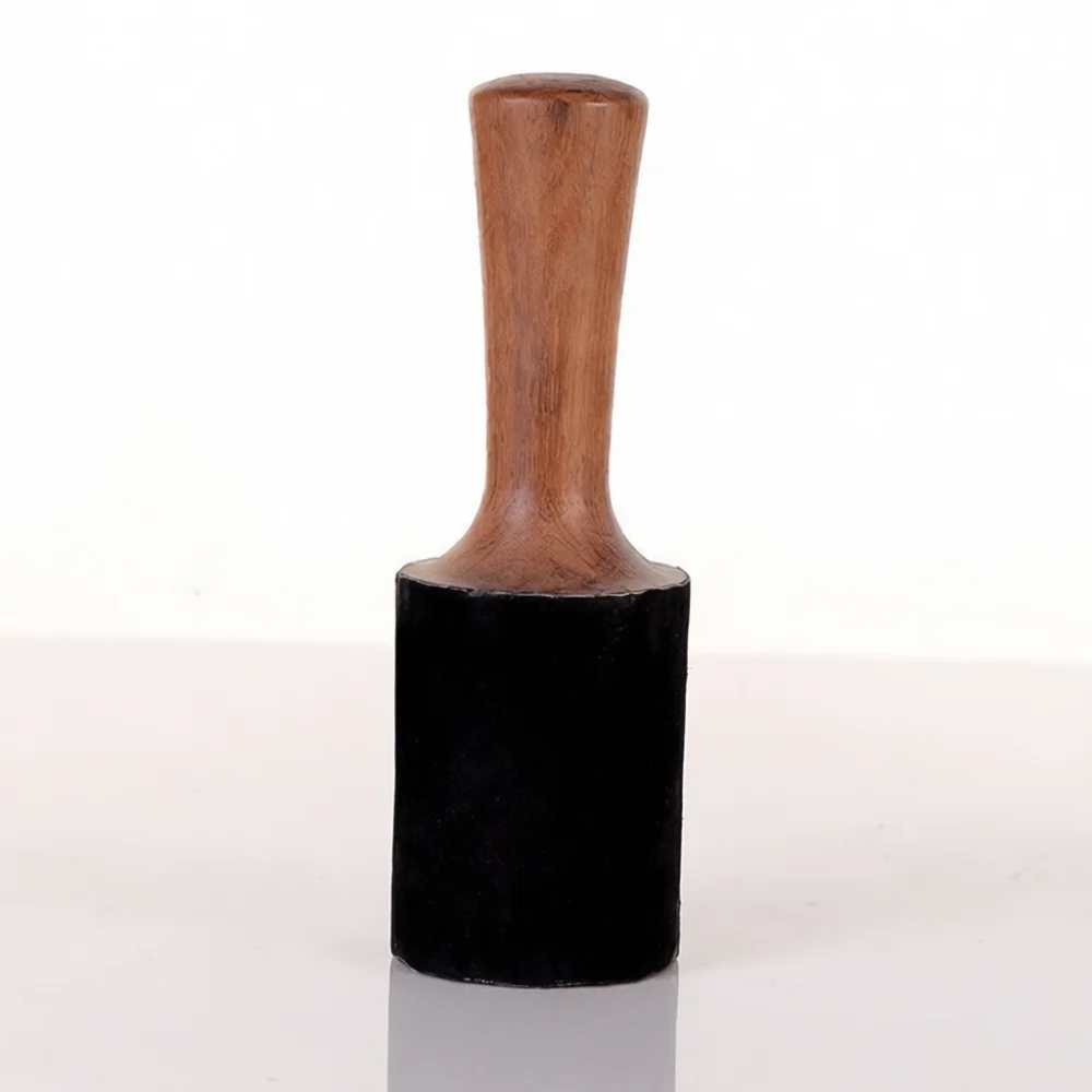 Singing Bowl Wooden Striker Leather Wrapped Beater Meditation Sound Healing Accessory Yoga Relaxation Tool Sturdy Lightweight