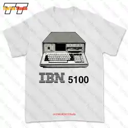 Ibn 5100 Steins Gate Ibm Anime Pc Otaku Geek Japanese Old Computer T-shirt Tee V9LF